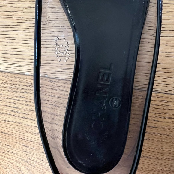 Chanel Interlocking CC Logo PVC Ballet Flats Size 36 - Picture 3 of 4